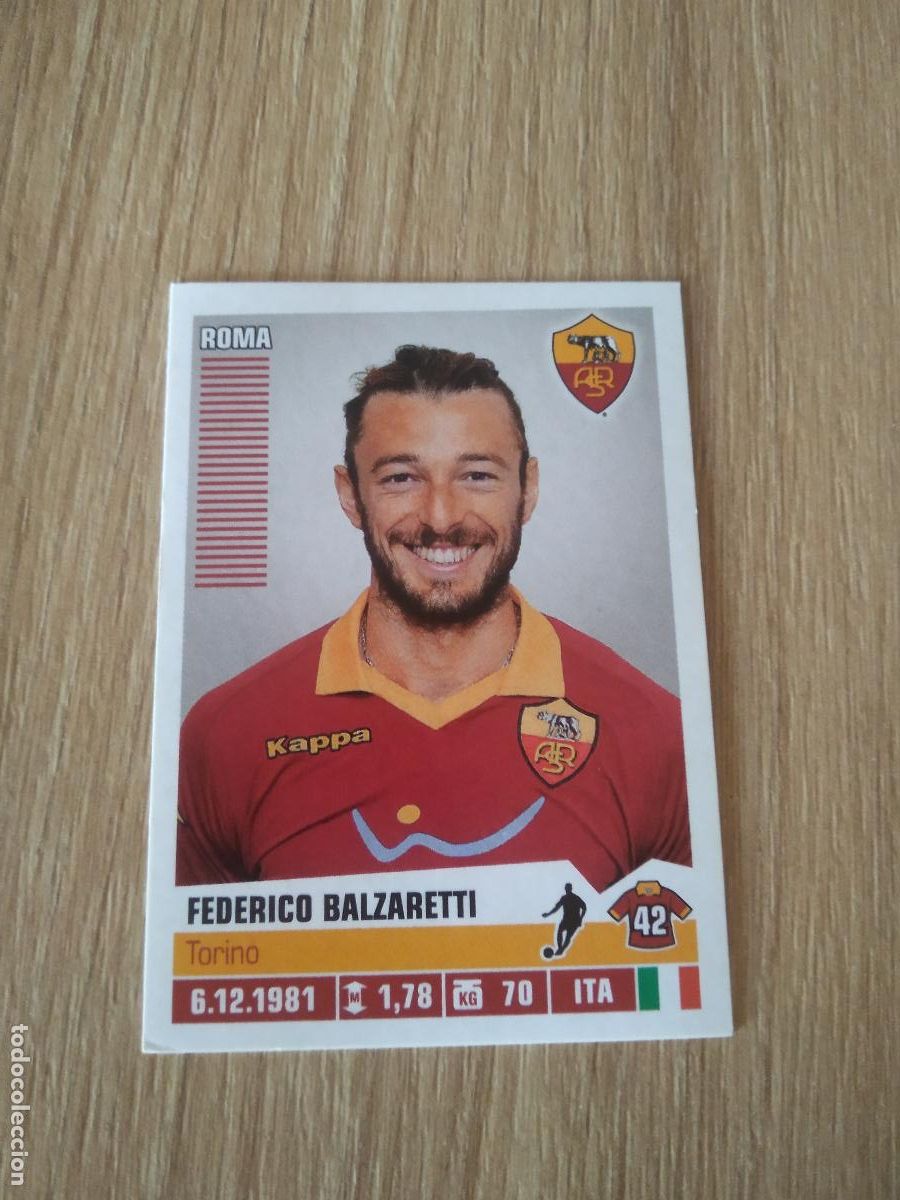 Cromos de F&uacute;tbol: 376 FEDERICO BALZARETTI ROMA CROMO FUTBOL PANINI LIGA ITALIA 12-13 CALCIATORI 2012-2013