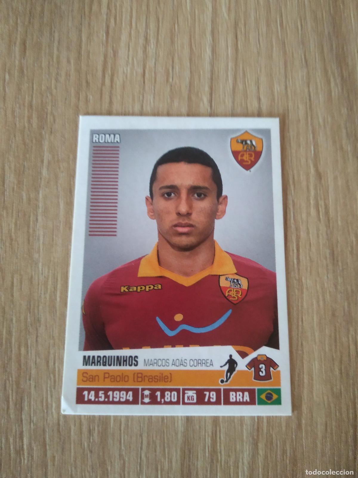 Cromos de Futebol: 378 MARQUINHOS ROOKIE ROMA CROMO FUTBOL PANINI LIGA ITALIA 12-13 CALCIATORI 2012-2013