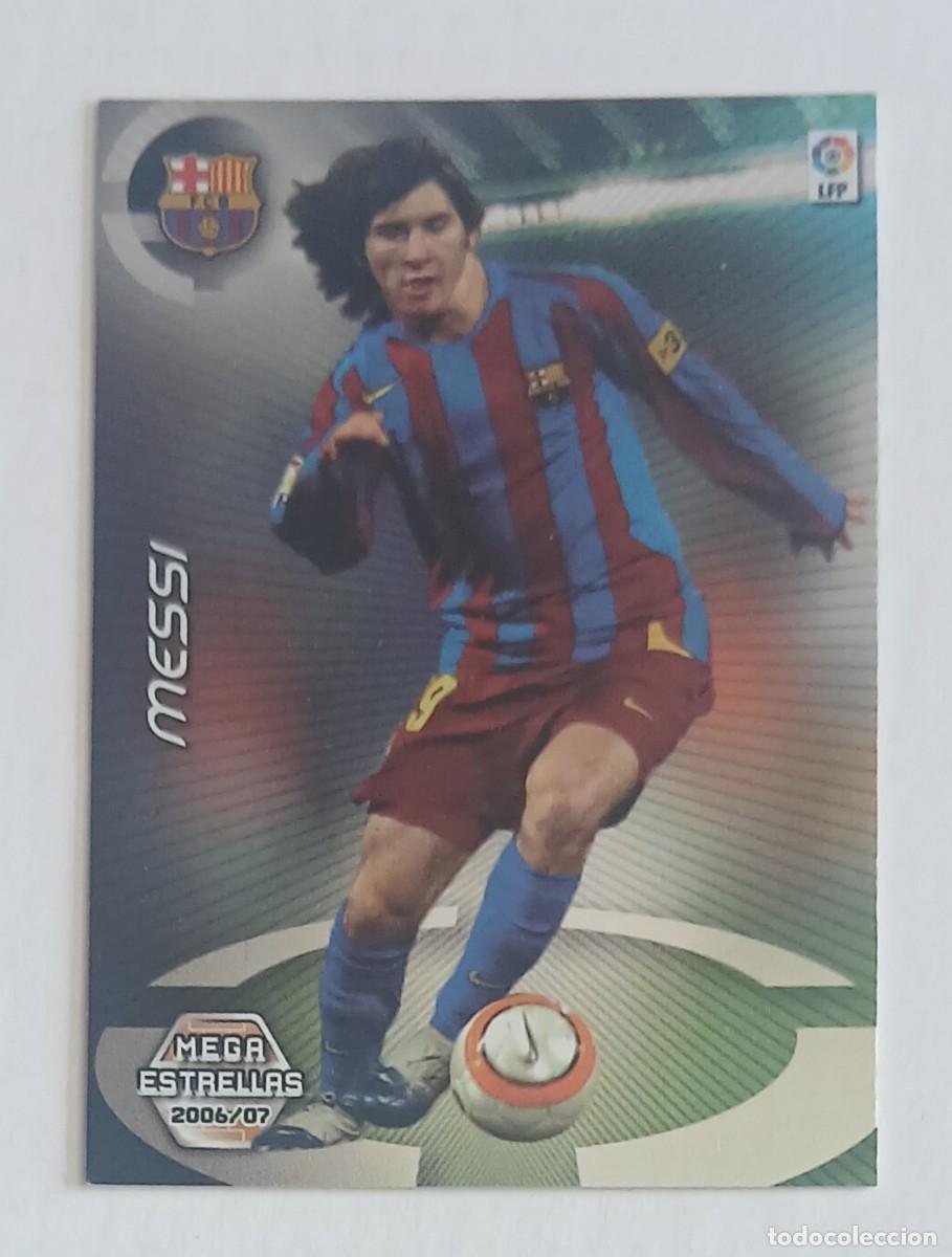 Cromos de Futebol: CROMO n&ordm; 386 MESSI BARCELONA MEGAESTRELLAS MEGACRACKS 2006-2007 DE PANINI. Estado notable.