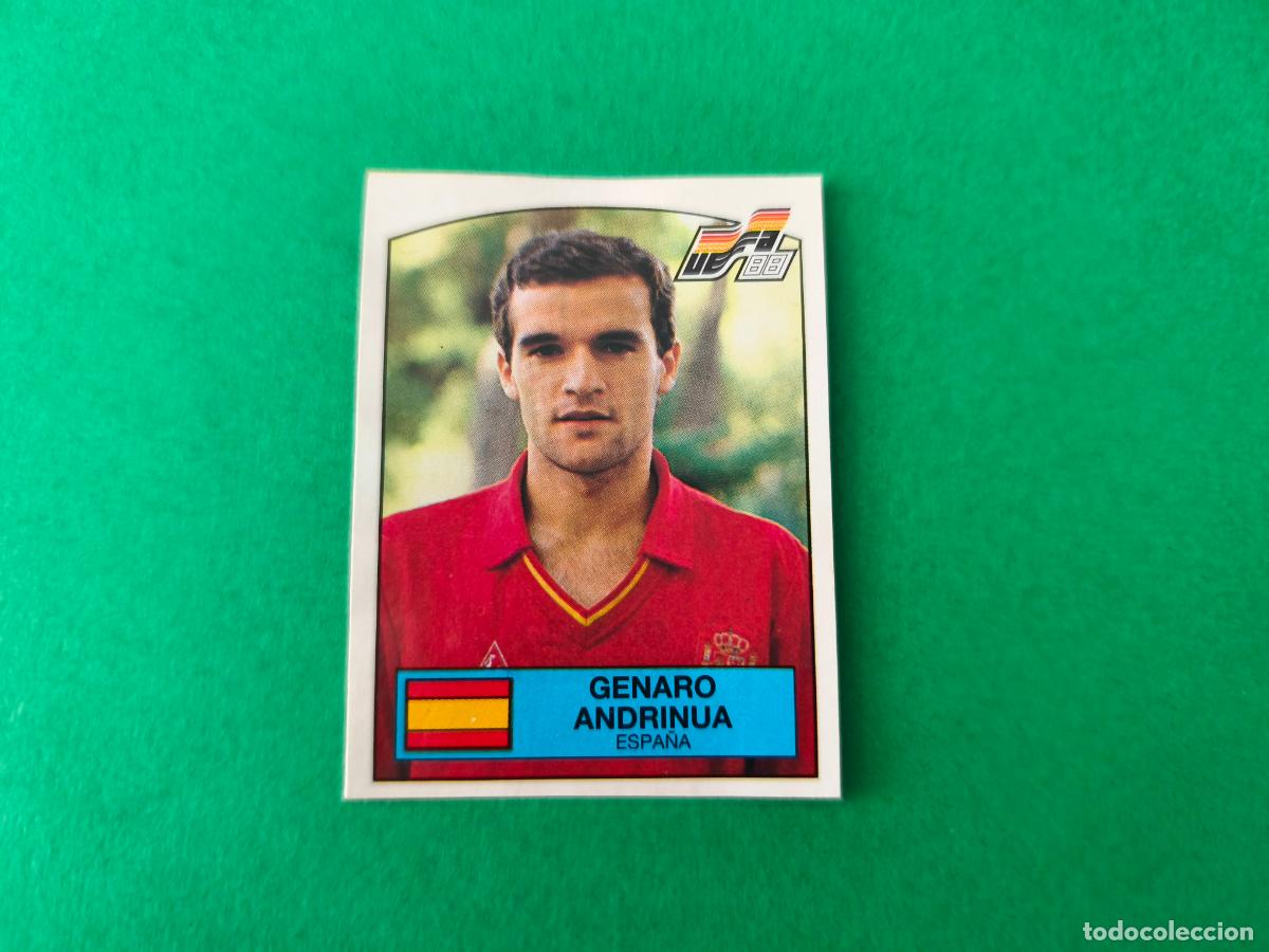 Cromos de Futebol: CROMO FUTBOL ANDRINUA ESPA&Ntilde;A RECORTADO N&ordm; 138 EUROCOPA EURO 88 PANINI