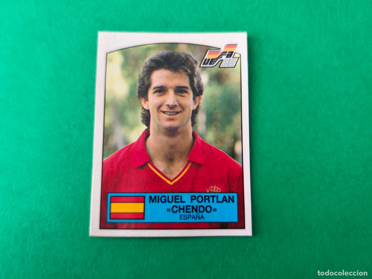 Cartes &agrave; collectionner de Football: CROMO FUTBOL CHENDO ESPA&Ntilde;A RECORTADO N&ordm; 135 EUROCOPA EURO 88 PANINI