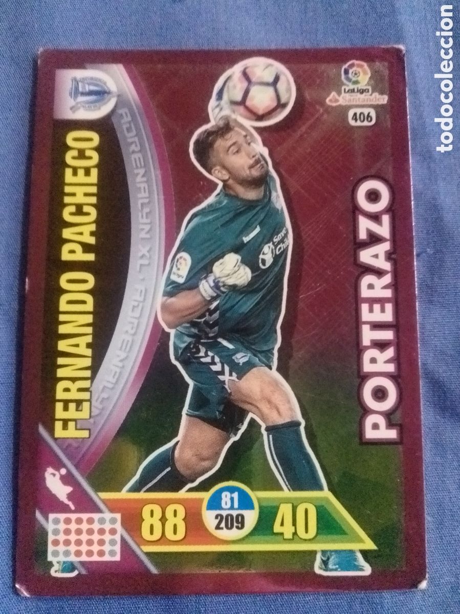 Football Stickers: Cromo Frenando Pacheco Adrenalyn XL 2016-17