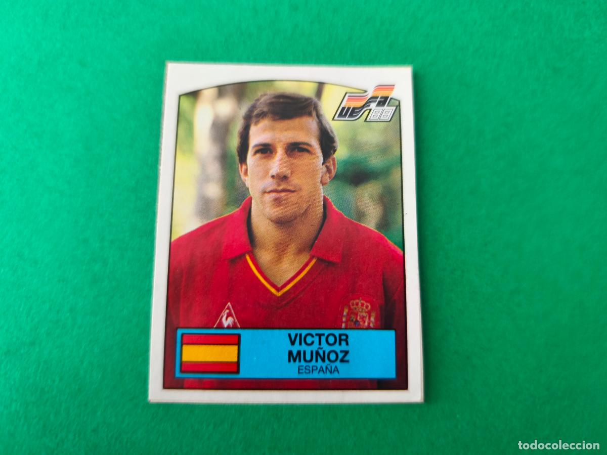 Football Stickers: CROMO FUTBOL VICTOR ESPA&Ntilde;A RECORTADO N&ordm; 141 EUROCOPA EURO 88 PANINI