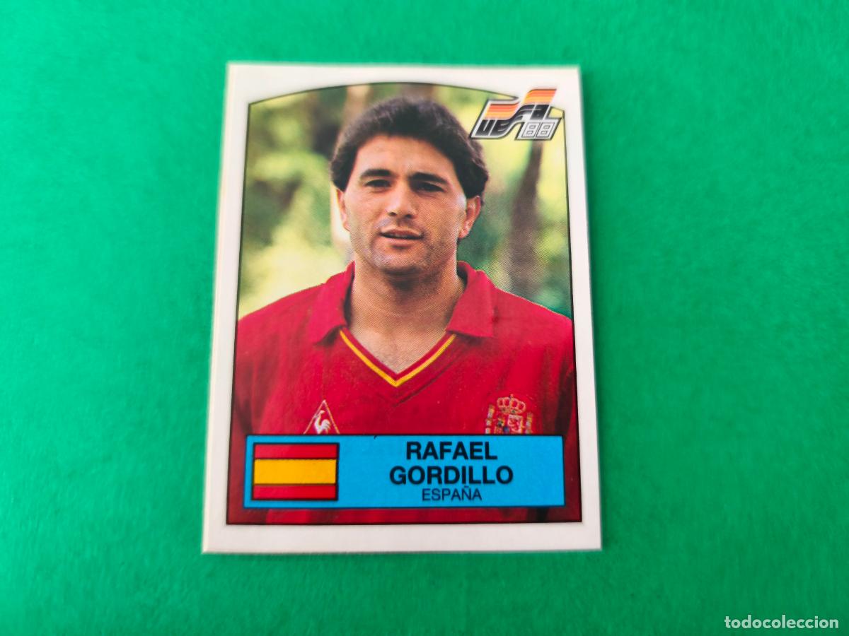 Cromos de Futebol: CROMO FUTBOL GORDILLO ESPA&Ntilde;A RECORTADO N&ordm; 145 EUROCOPA EURO 88 PANINI