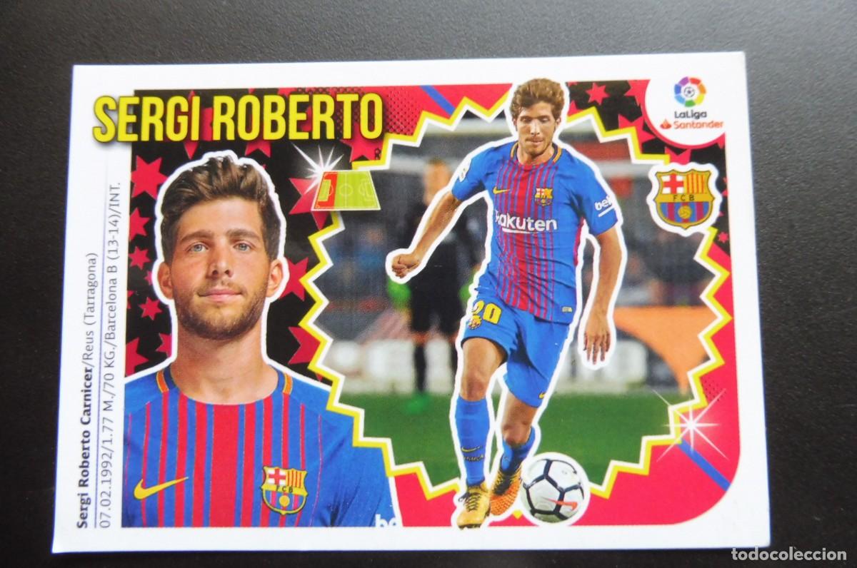 Cromos de f&uacute;tbol: CROMOS PANINI - LIGA SANTANDER 2018/19 ESTE - CF. BARCELONA N&Uacute;M 3 - SERGI ROBERTO