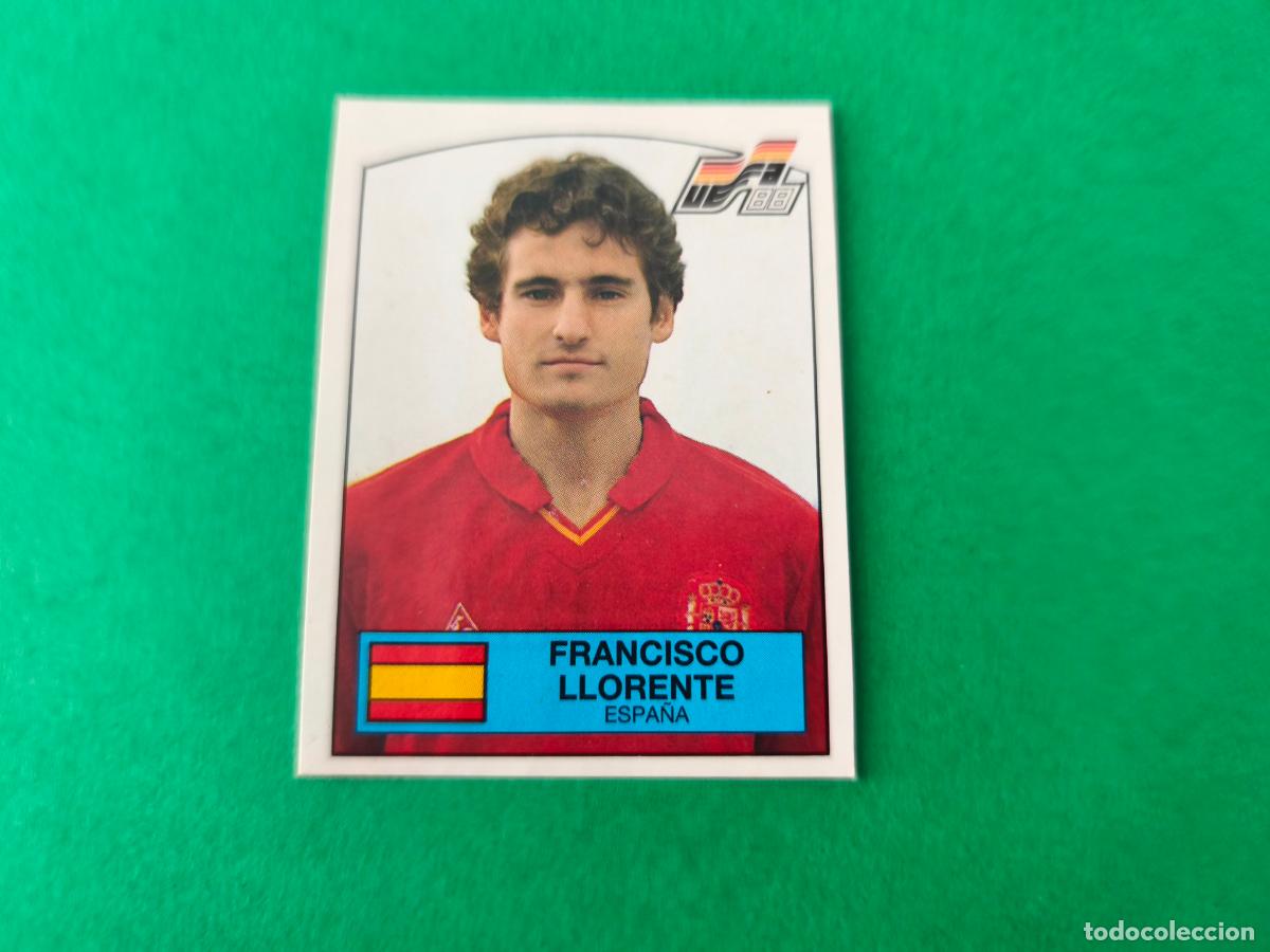 Cromos de f&uacute;tbol: CROMO FUTBOL LLORENTE ESPA&Ntilde;A RECORTADO N&ordm; 148 EUROCOPA EURO 88 PANINI