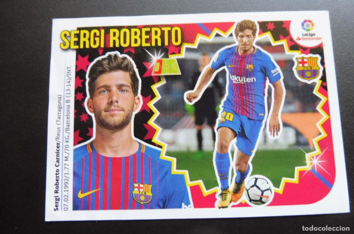 Cromos de f&uacute;tbol: CROMOS PANINI - LIGA SANTANDER 2018/19 ESTE - CF. BARCELONA N&Uacute;M 3 - SERGI ROBERTO