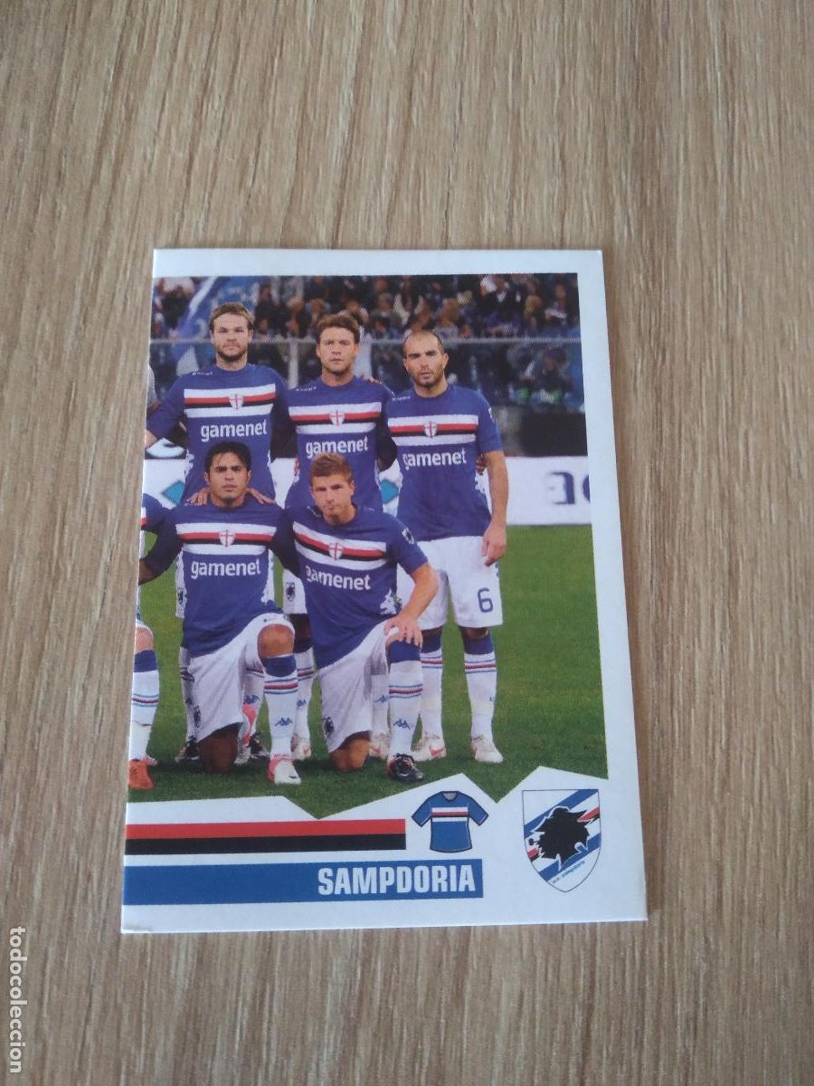 Cromos de F&uacute;tbol: 398 EQUIPO PLANTILLA SAMPDORIA CROMO FUTBOL PANINI LIGA ITALIA 12-13 CALCIATORI 2012-2013