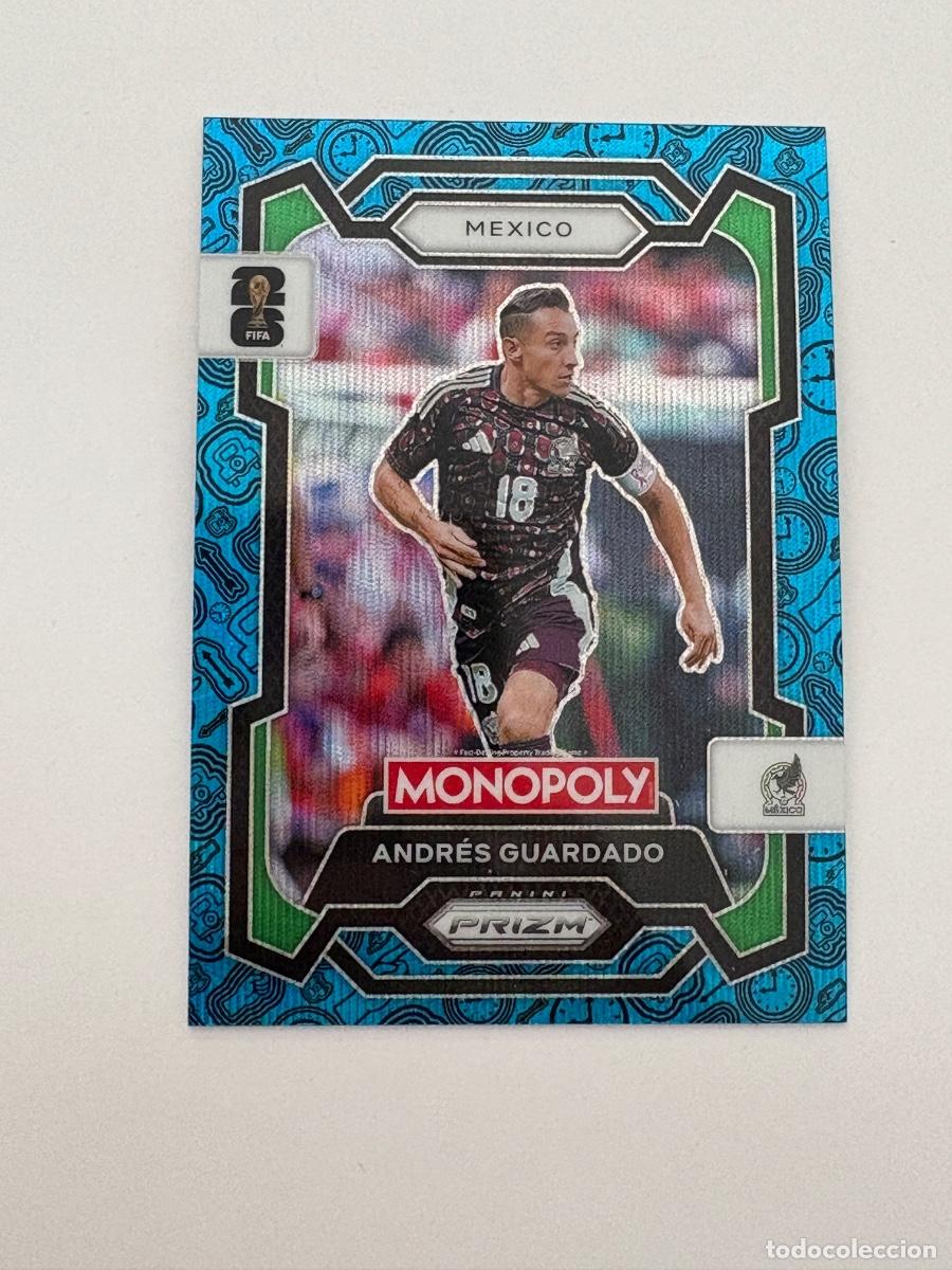 Cromos de F&uacute;tbol: 21. CROMO ANDRES GUARDADO N 55 PARALELA PRIZM MONOPOLY WORLD CUP 2026