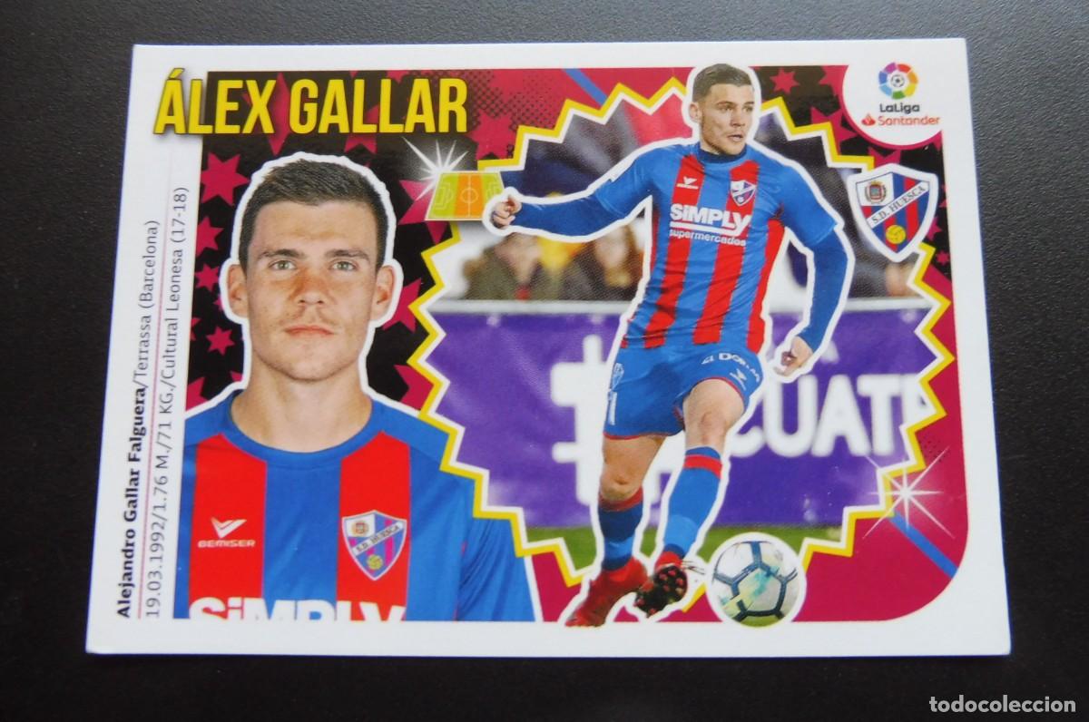 Cromos de F&uacute;tbol: CROMOS PANINI - LIGA SANTANDER 2018/19 ESTE - SD HUESCA N&Uacute;M 13 - &Aacute;LEX GALLAR