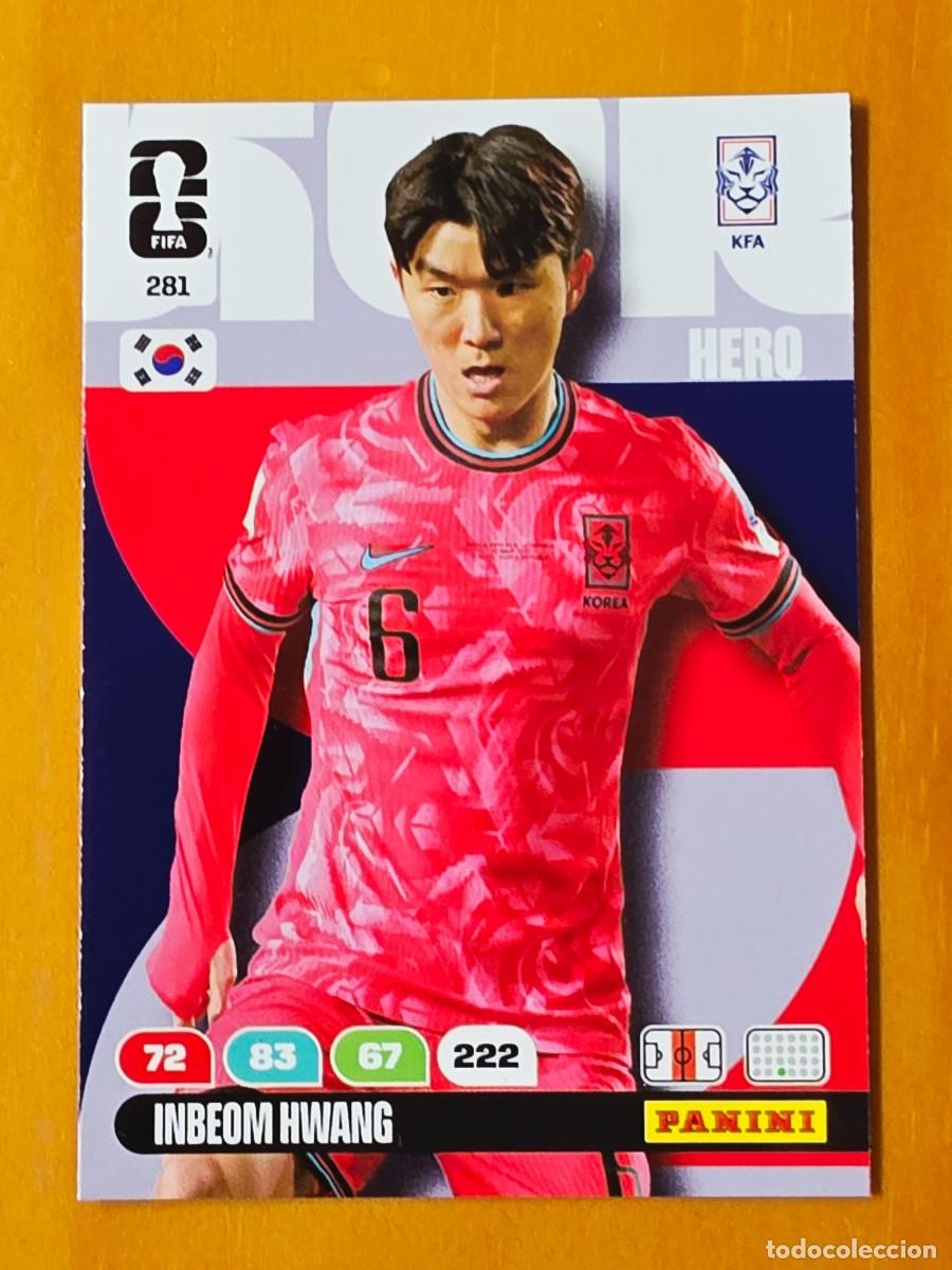 Cromos de F&uacute;tbol: 281 Inbeom Hwang, Hero, Corea del Sur, Adrenalyn XL Fifa World Cup 2026 Mundial 26