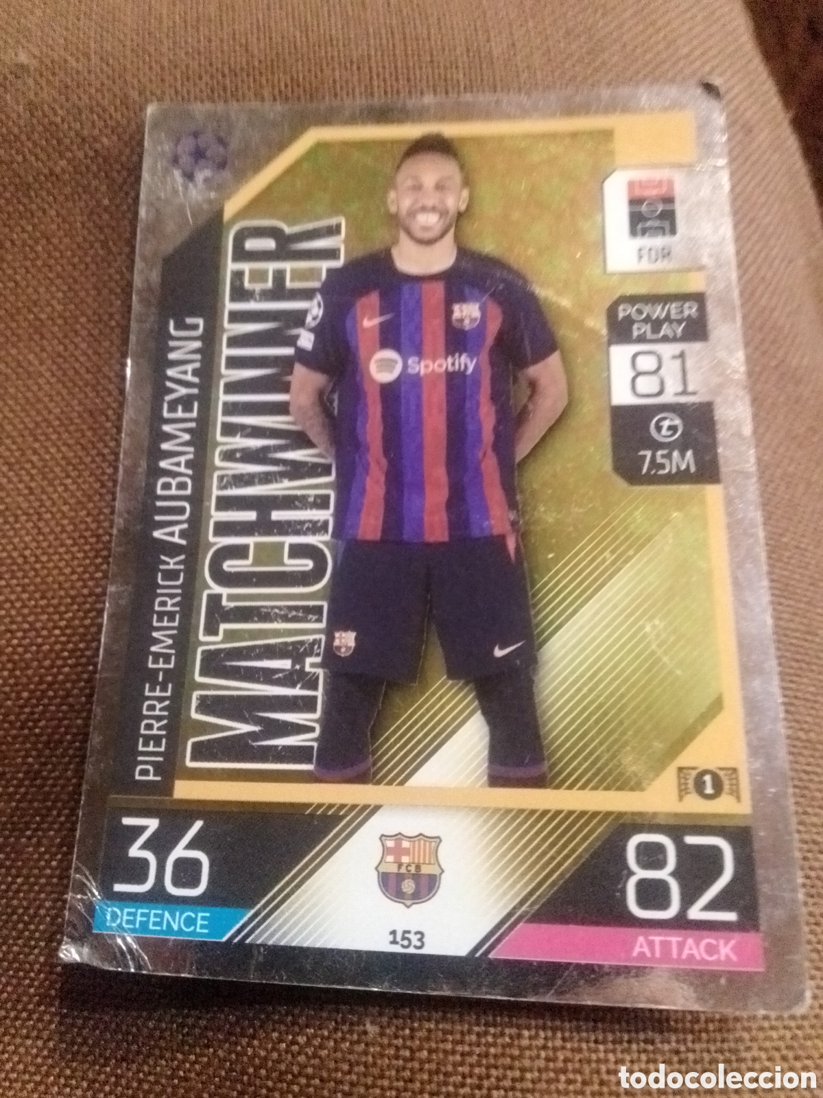 Cartes &agrave; collectionner de Football: Cromo Pierre Emerick Aubsmeyanh match attax