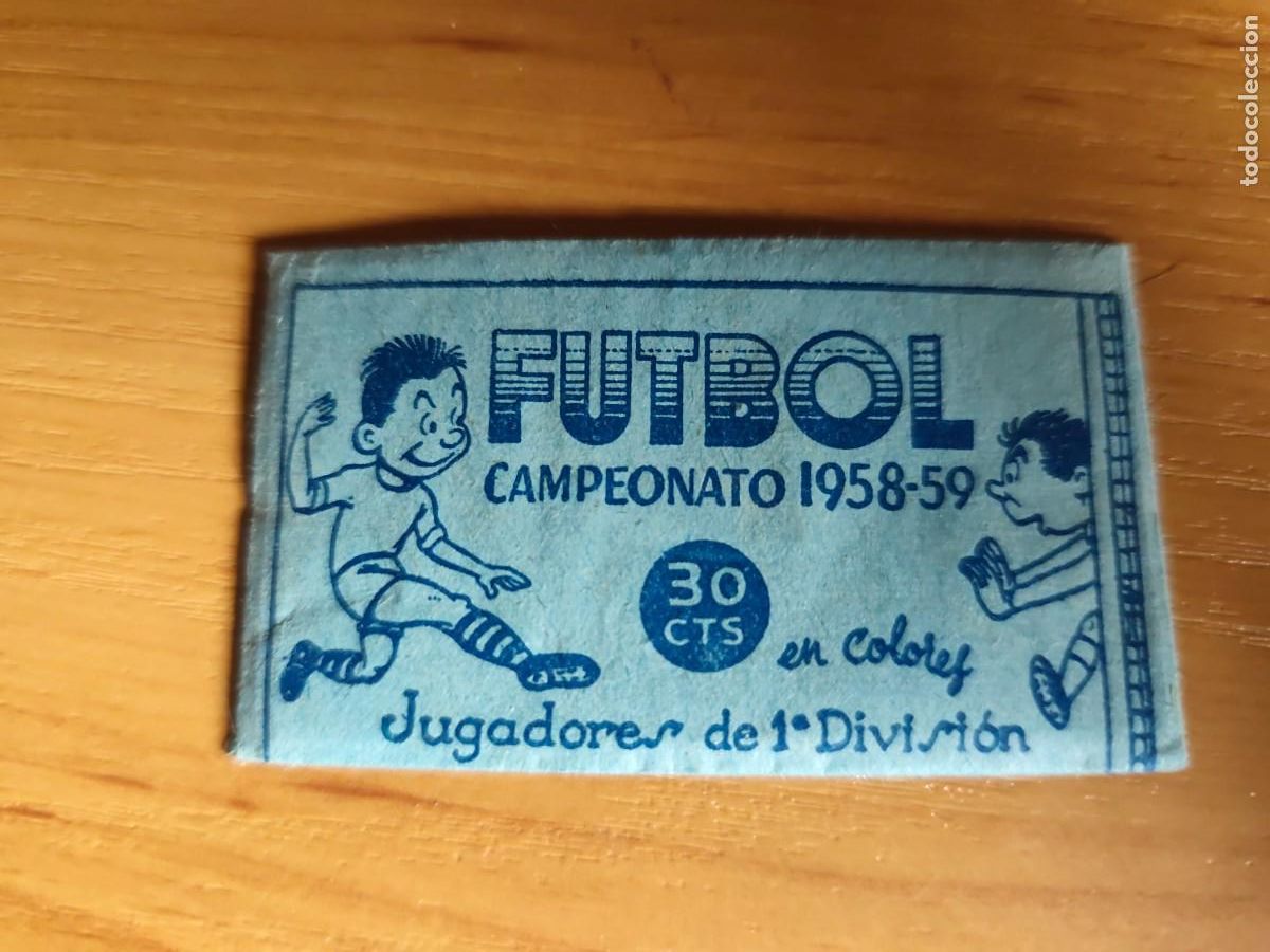 Cartes &agrave; collectionner de Football: Sobre de cromos sin abrir. Futbol Campeonato 1958 59. Gr&aacute;ficas Nilo