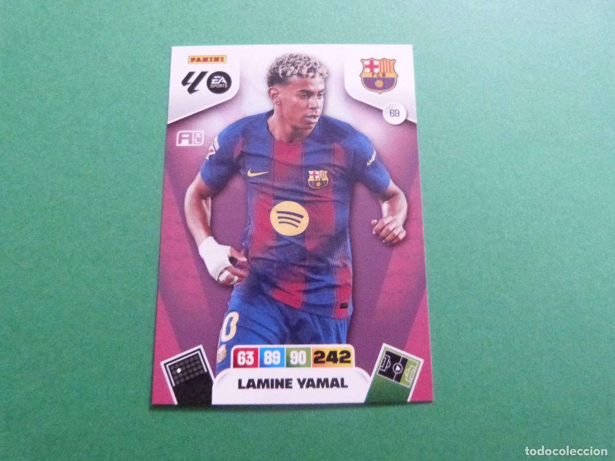 Cartes &agrave; collectionner de Football: TRADING CARD FUTBOL LAMINE YAMAL F.C.BARCELONA N&ordm; 69 LIGA ADRENALYN XL 2025-2026/25-26 PANINI