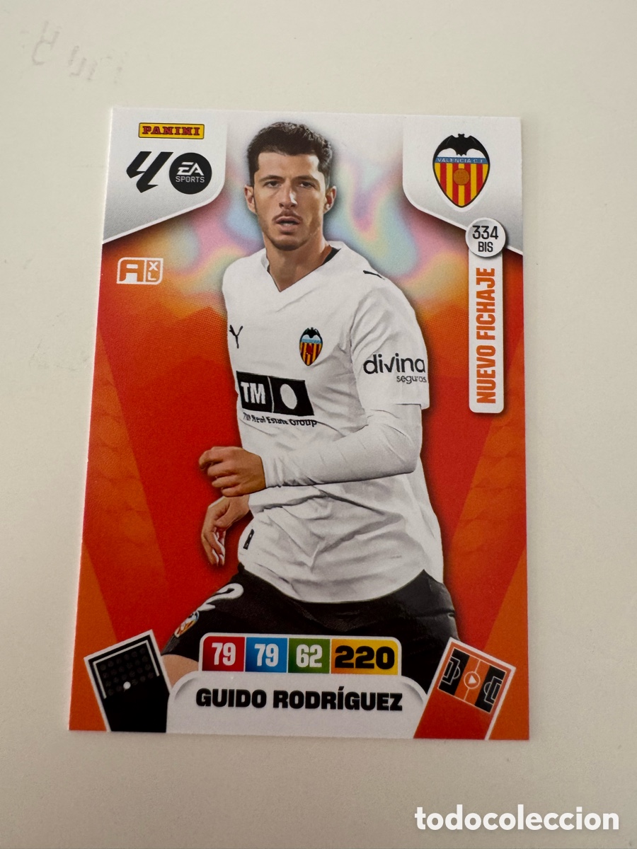Fu&szlig;ball-Sticker: PANINI ADRENALYN XL LIGA 2025-2026 25-26 &ndash; Guido Rodr&iacute;guez Valencia CF N&ordm; 334 BIS
