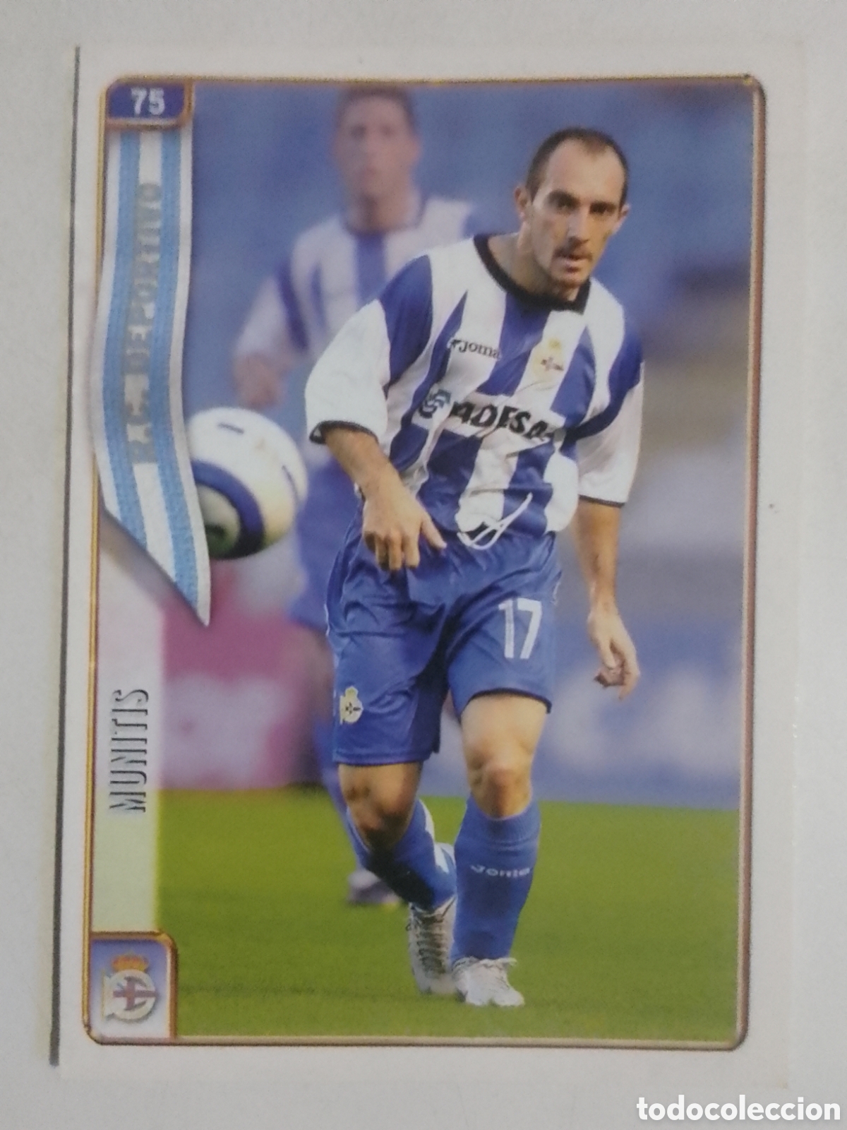Figurine di Calcio: Mundicromo 2095 n&deg; 75 Munitis &bull; Deportivo.