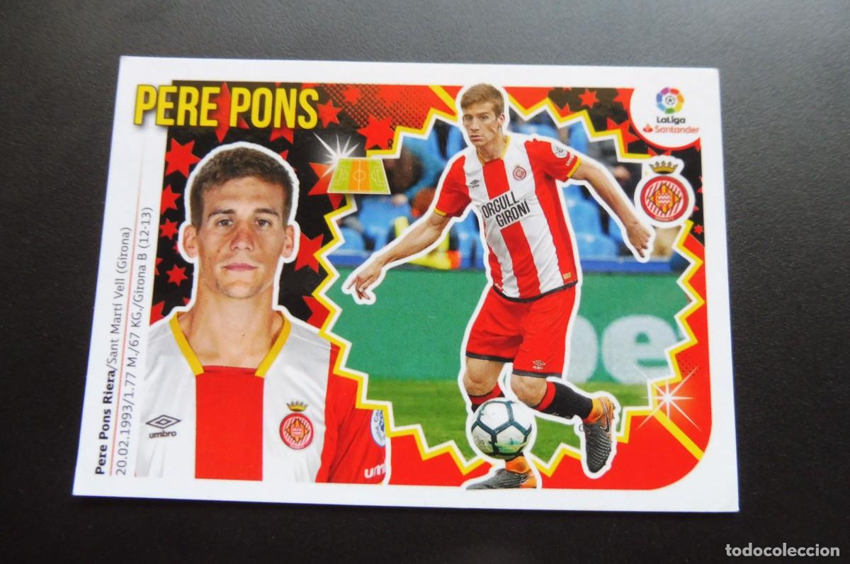 Cartes &agrave; collectionner de Football: CROMOS PANINI - LIGA SANTANDER 2018/19 ESTE - GIRONA FC. - N&Uacute;M 9 - PERE PONS