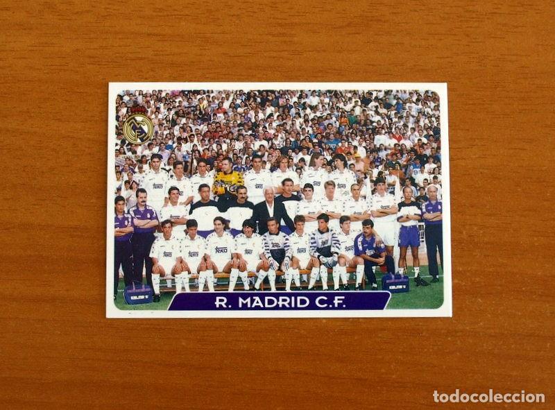 Cromos de f&uacute;tbol: Real Madrid - N&ordm; 1 Plantilla-Equipo - Las Fichas de la Liga 95-96-1995-1996 - Mundicromo Sport