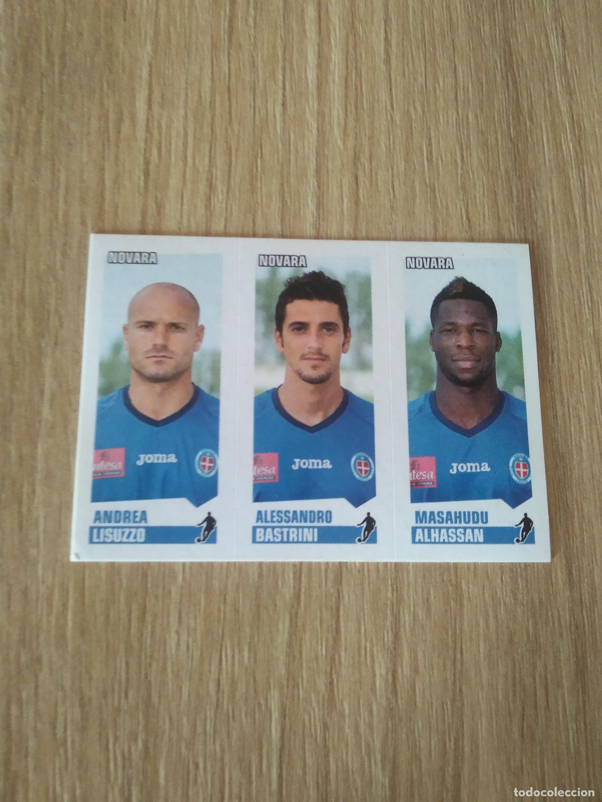 Figurine di Calcio: 602 LISUZZO BASTRINI ALHASSAN NOVARA CROMO FUTBOL PANINI LIGA ITALIA 12-13 CALCIATORI 2012-2013