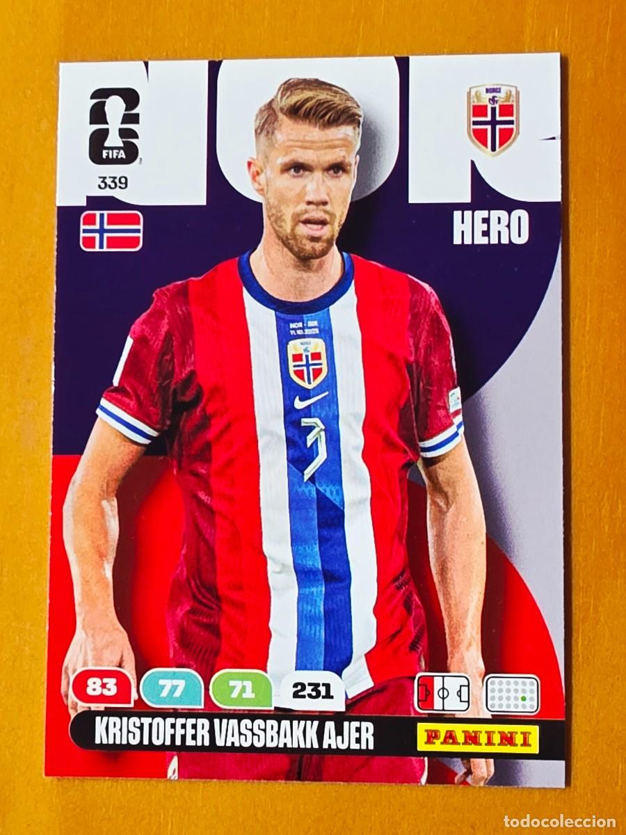Figurine di Calcio: 339 Kristoffer Vassbakk Ajer, Noruega, Adrenalyn XL Fifa World Cup 2026 Mundial 26