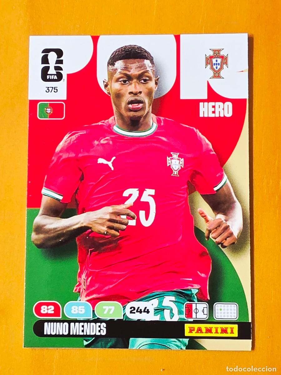 Fu&szlig;ball-Sticker: 375 Nuno Mendes, Hero, Portugal, Adrenalyn XL Fifa World Cup 2026 Mundial 26