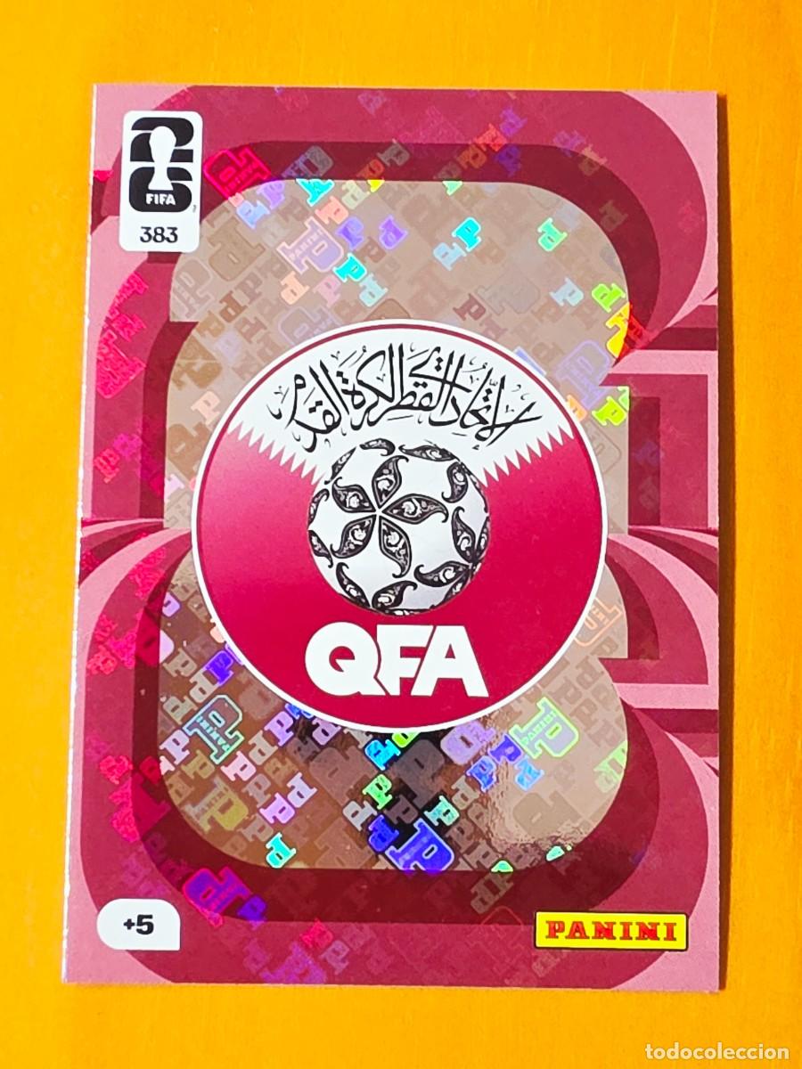 Fu&szlig;ball-Sticker: 383 Escudo logo Qatar Catar, Adrenalyn XL Fifa World Cup 2026 Mundial 26