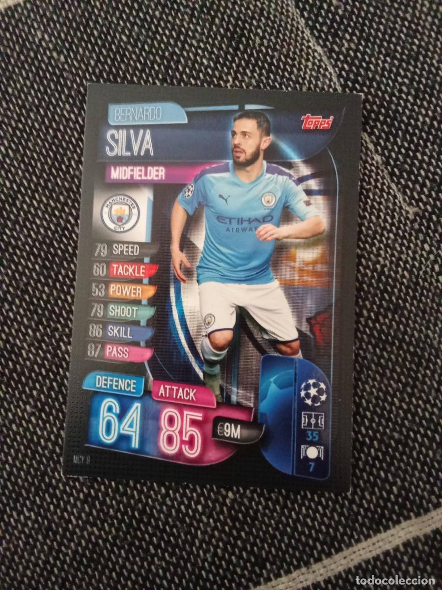Fu&szlig;ball-Sticker: MCY 8 bernardo silva Manchester city match attax UEFA champions league 2019-20