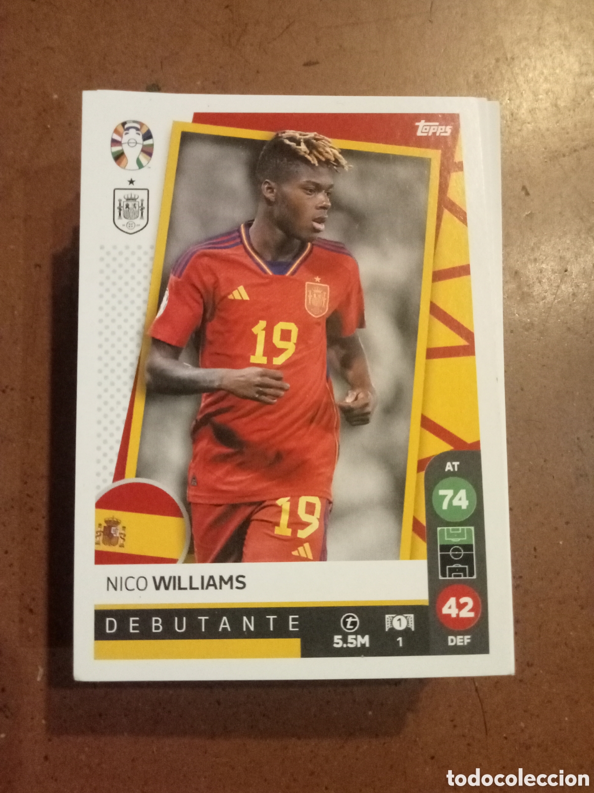 Cromos de F&uacute;tbol: cromo 1 Nico Williams uefa euro 2024 Germany