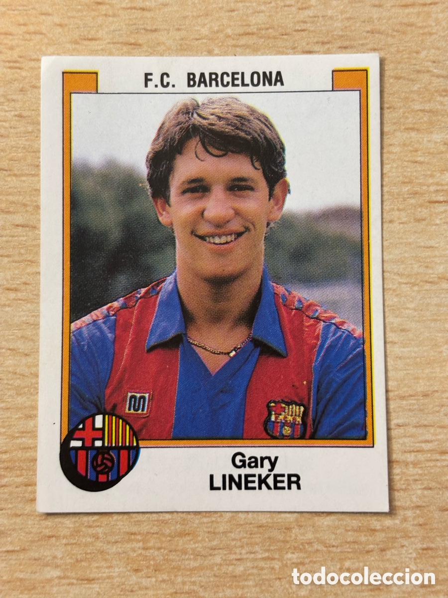 Cromos de F&uacute;tbol: # 57 Gary Lineker FC Barcelona Panini Futbol 88 sin pegar