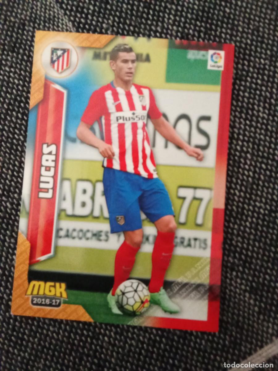 Cromos de F&uacute;tbol: 63 lucas Atletico de Madrid megacracks 2016-17
