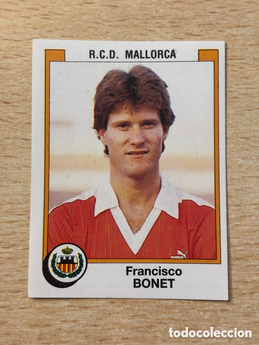 Cromos de F&uacute;tbol: # 220 Bonet RCD Mallorca Panini Futbol 88 sin pegar