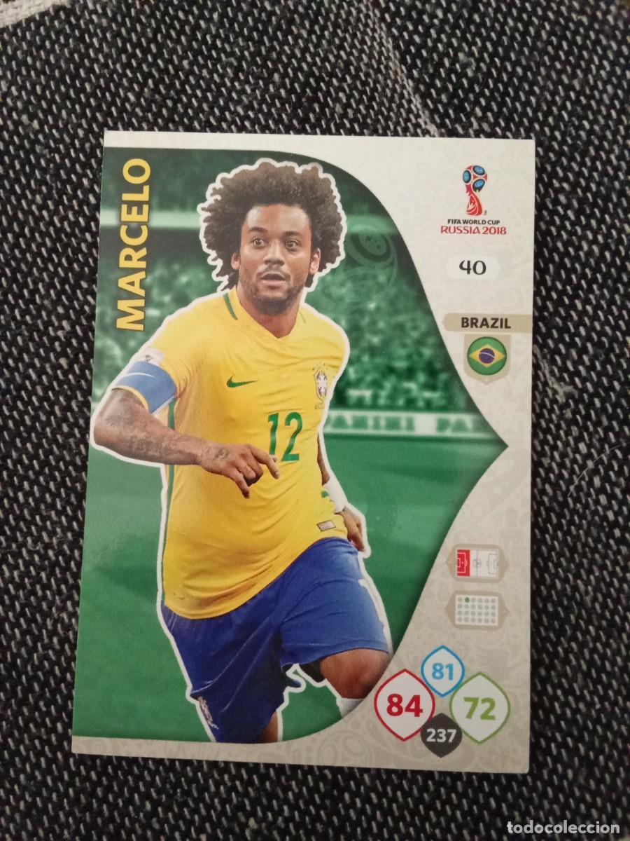 Cromos de F&uacute;tbol: 40 Marcelo brasil FIFA world CUP russia 2018 ADRENALYN