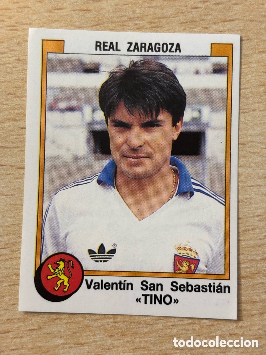 Cromos de F&uacute;tbol: # 390 Tino Real Zaragoza Panini Futbol 88 sin pegar