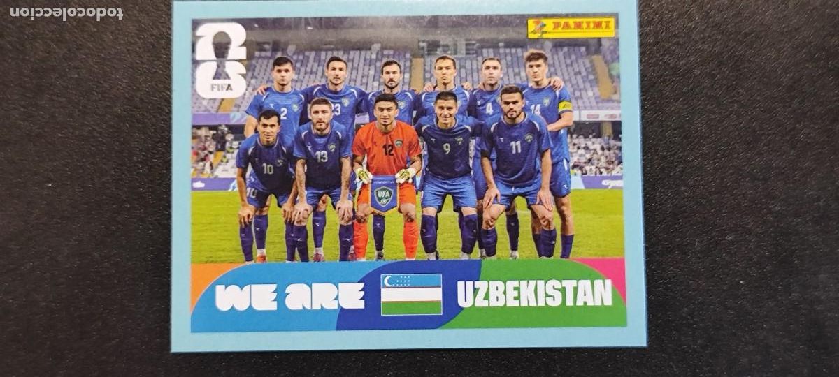 Cromos de F&uacute;tbol: FIFA WORLD CUP 2026 STICKER ALINEACION UZBEKISTAN # UZB13 PANINI