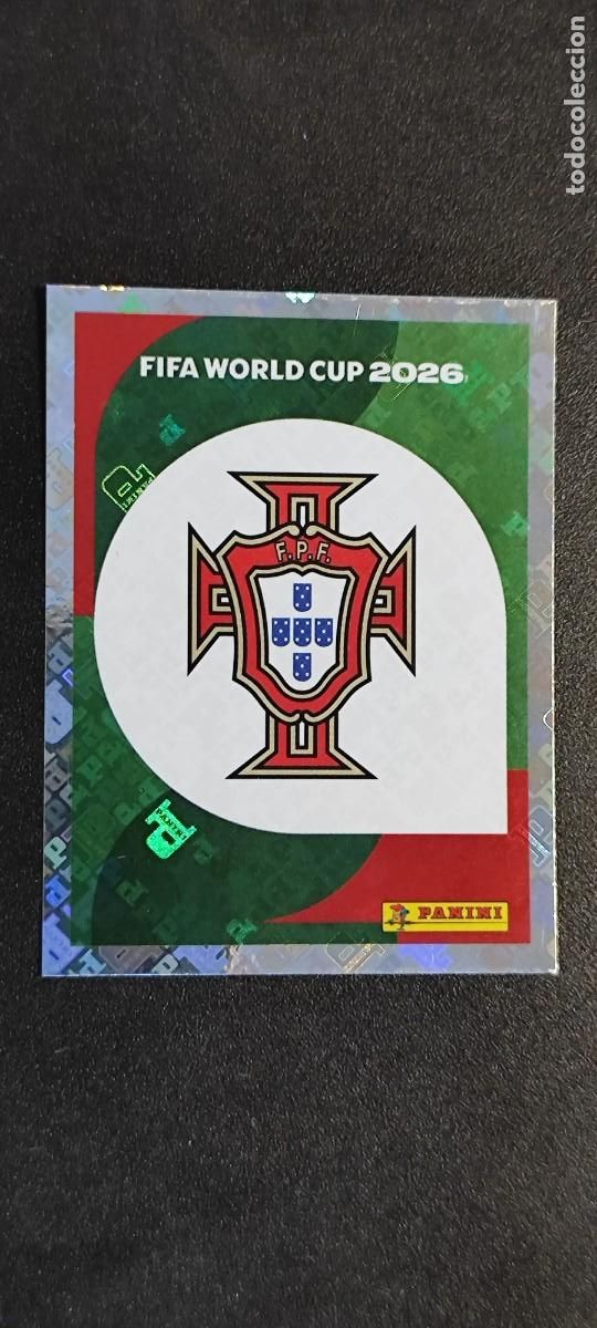 Cromos de F&uacute;tbol: FIFA WORLD CUP 2026 STICKER ESCUDO PORTUGAL # POR1 PANINI