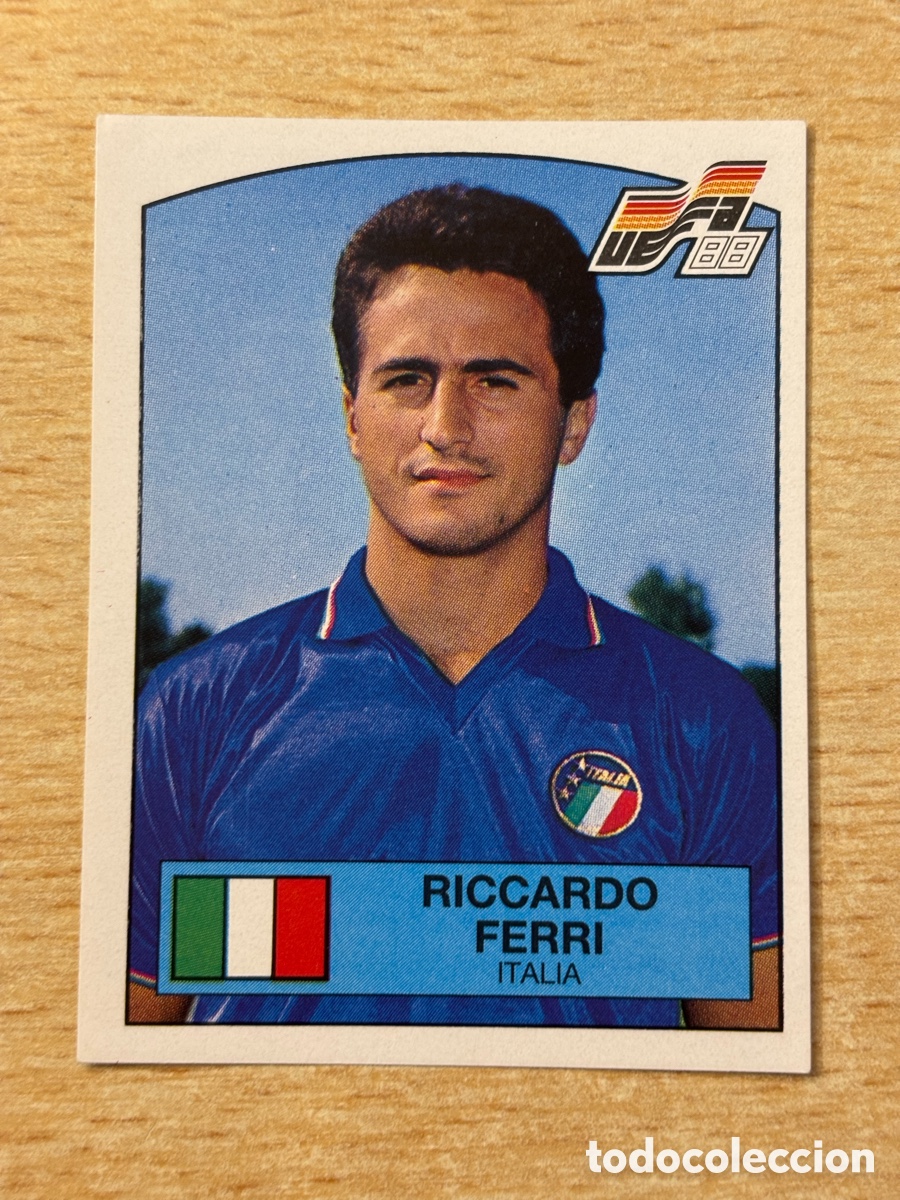 Cromos de F&uacute;tbol: # 85 Ferri Italia Euro 88 Panini sin pegar