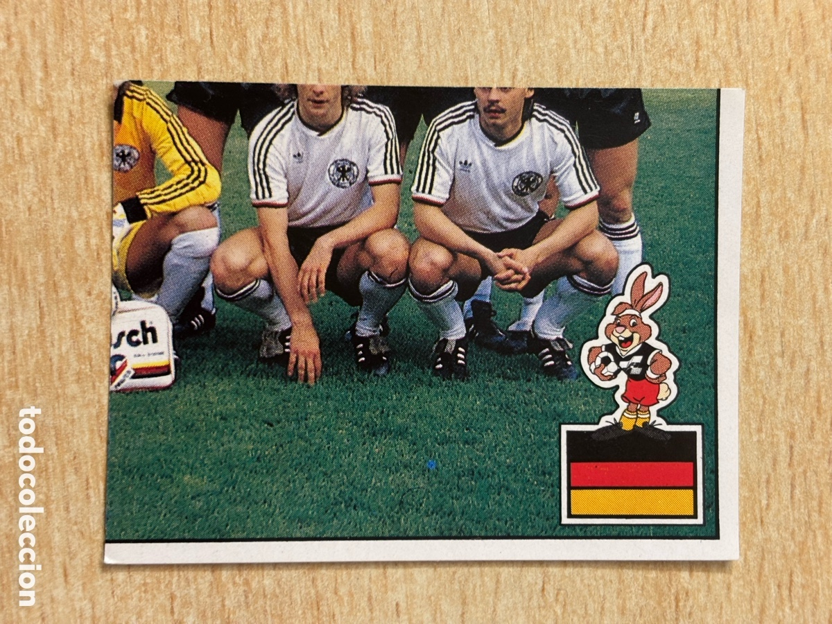 Cromos de F&uacute;tbol: # 48 Alineaci&oacute;n Alemania Euro 88 Panini sin pegar