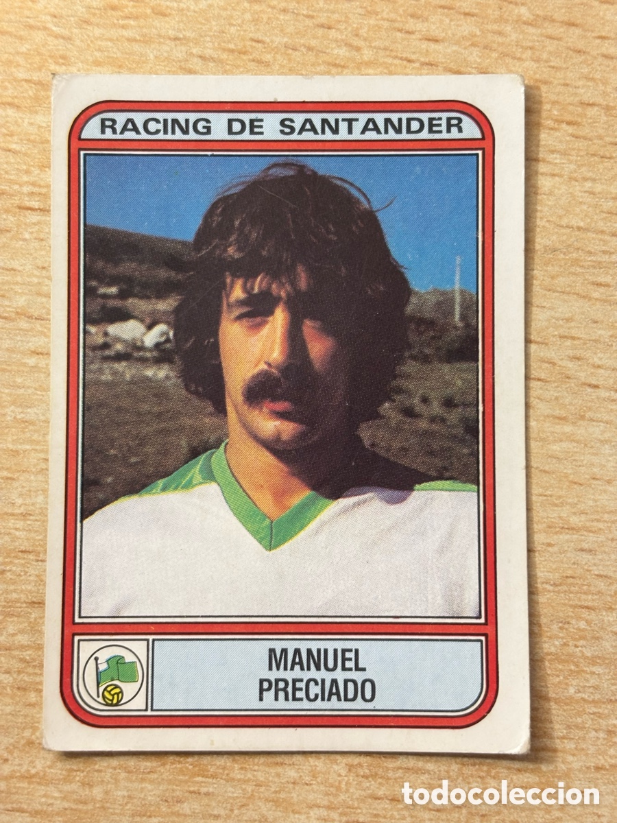 Cromos de F&uacute;tbol: # 248 Preciado Racing de Santander Futbol 82 Panini sin pegar