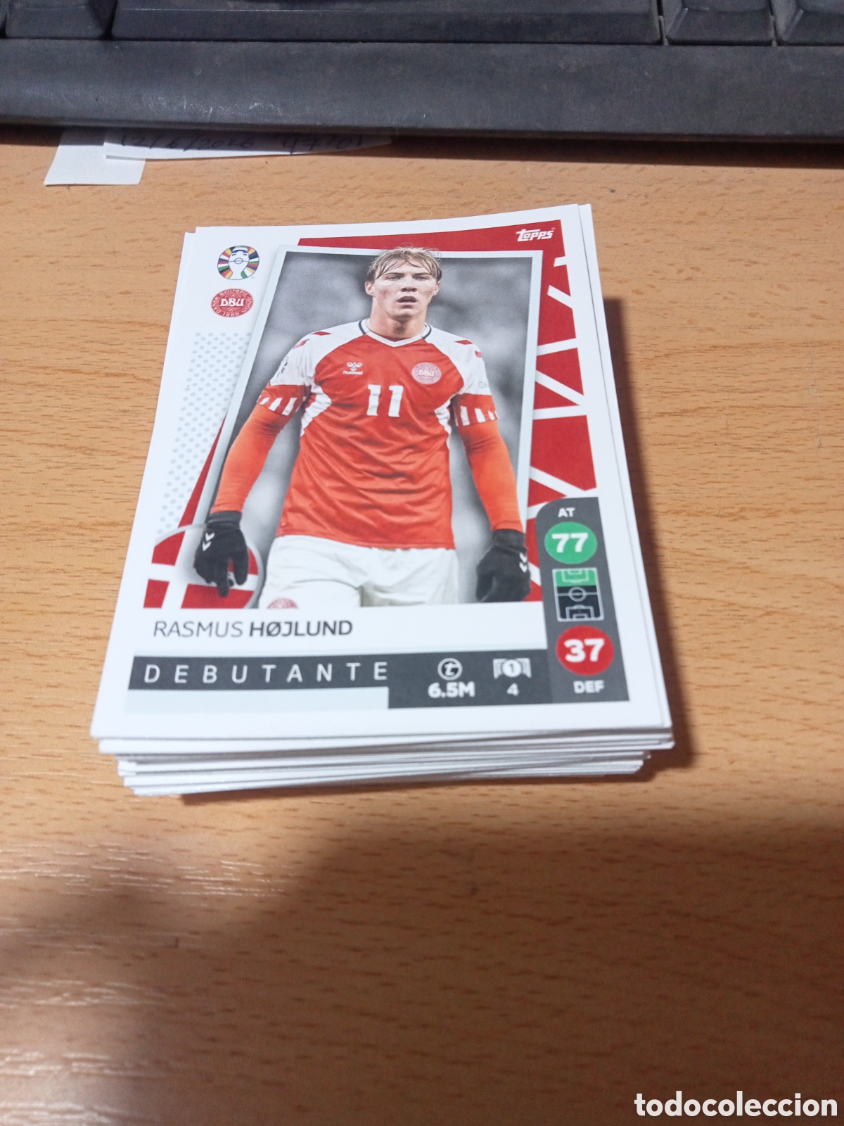 Cromos de F&uacute;tbol: cromo 4 rasmus hojlund uefa euro 2024 Germany