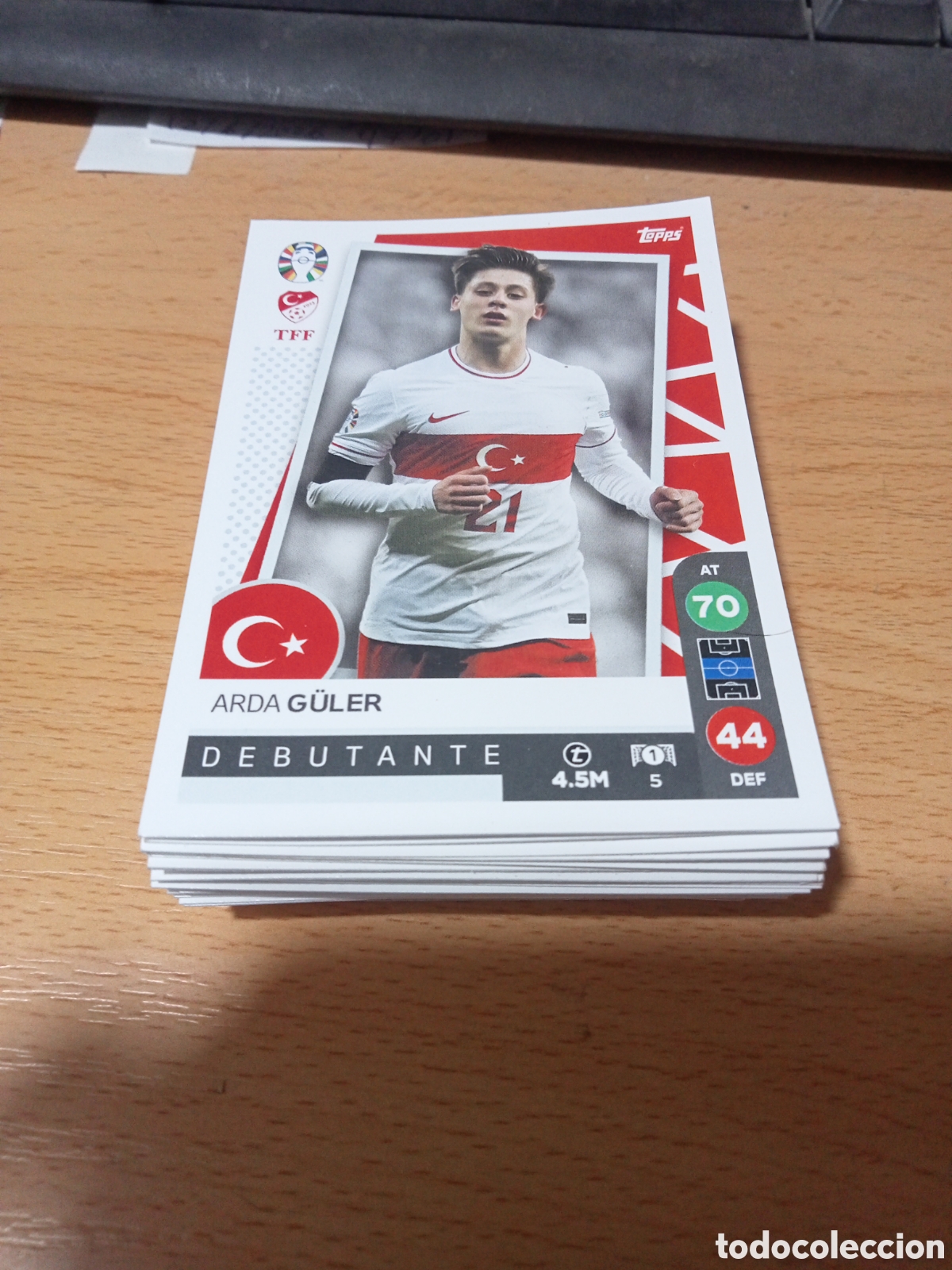 Cromos de f&uacute;tbol: cromo 5 Arda G&uuml;ler uefa euro 2024 Germany