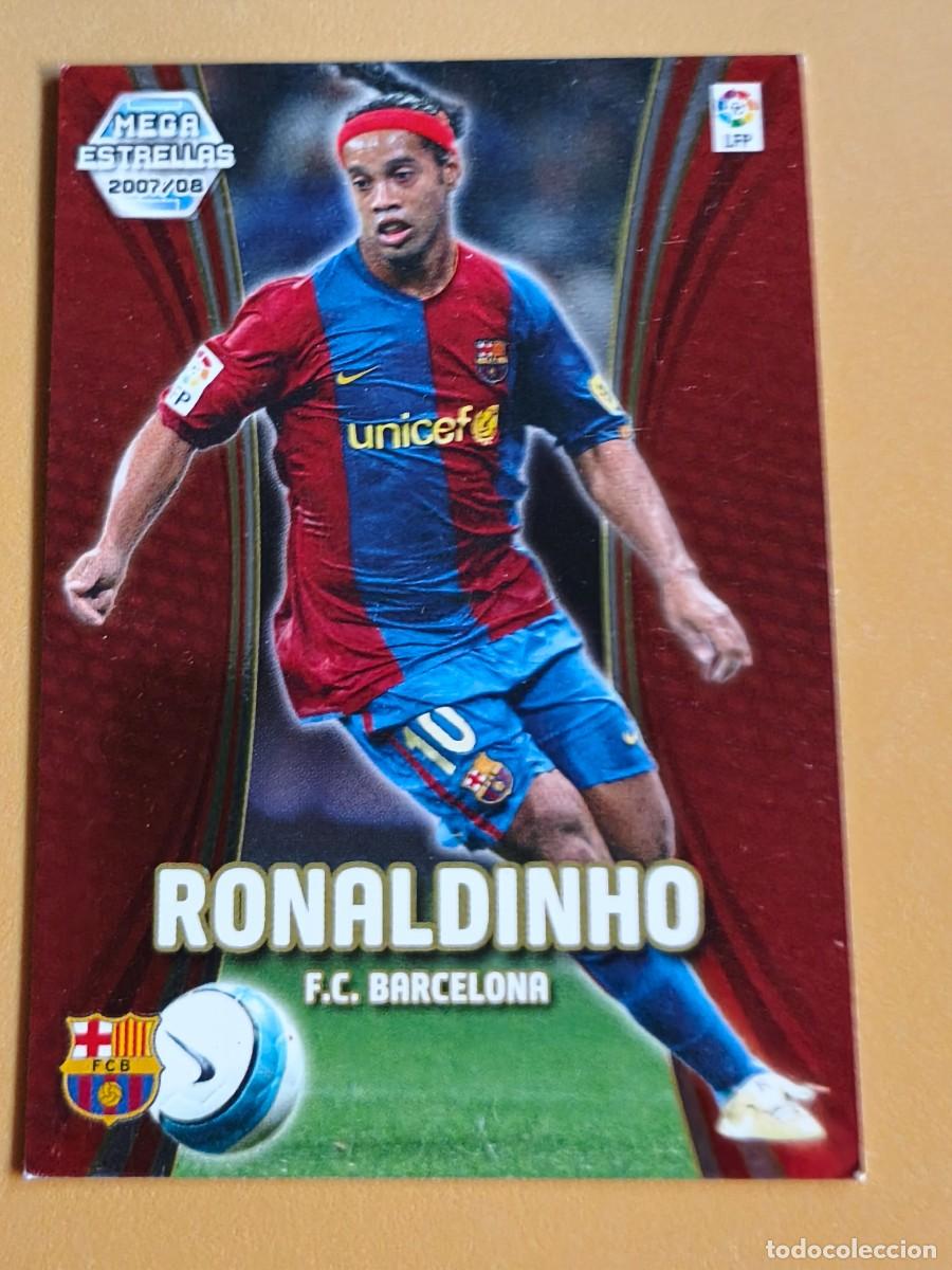Cromos de f&uacute;tbol: ronaldinho, 2007 08 megacracks
