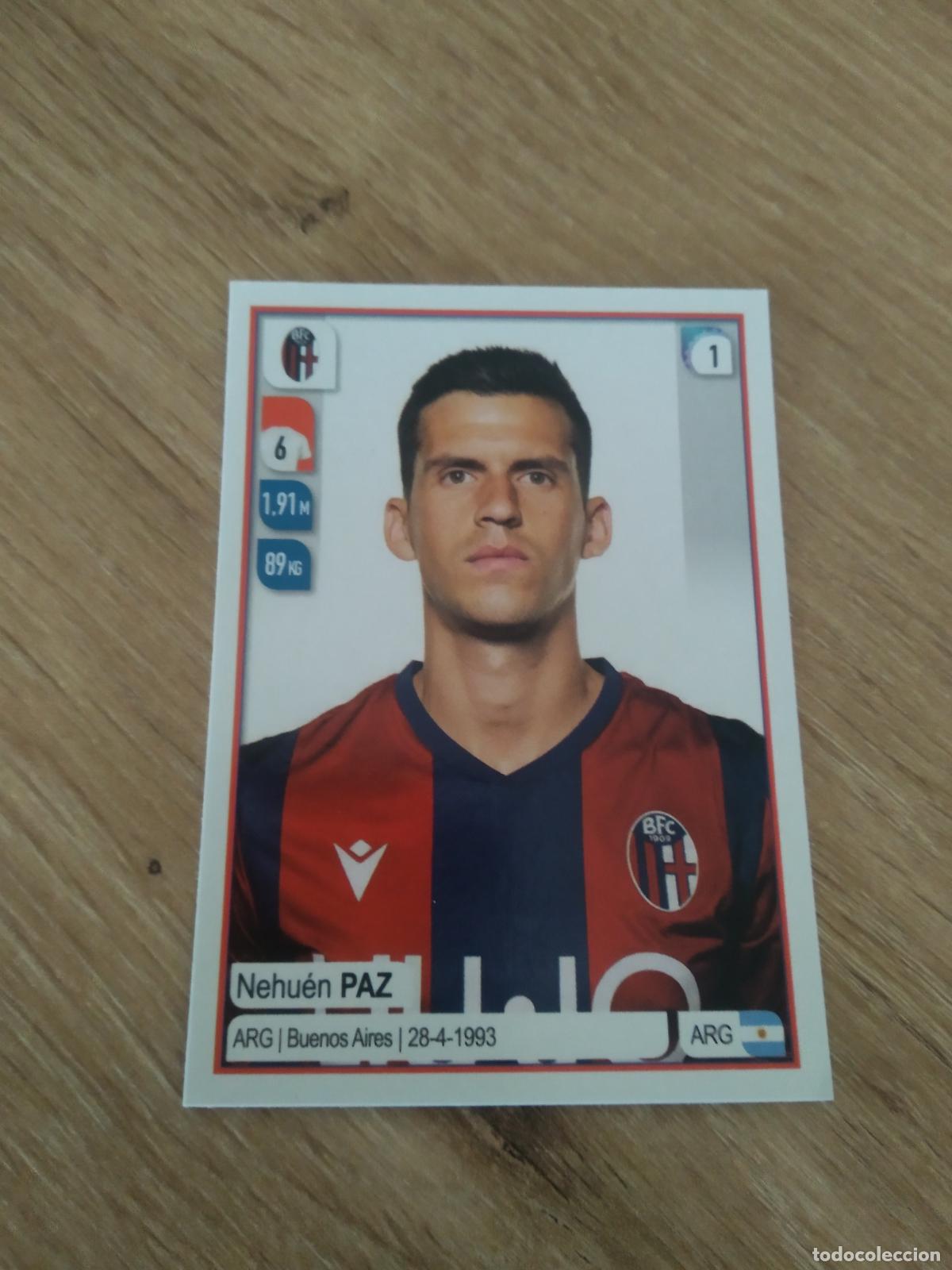 Cromos de f&uacute;tbol: 43 NEHUEN PAZ BOLOGNA CROMO FUTBOL PANINI LIGA ITALIA 19-20 CALCIATORI 2019-2020