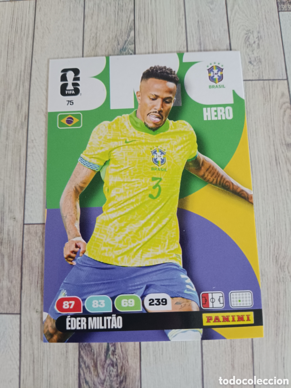 Cromos de f&uacute;tbol: 75 MILITAO BRASIL HERO ADRENALYN MUNDIAL FIFA WORLD CUP 2026 PANINI