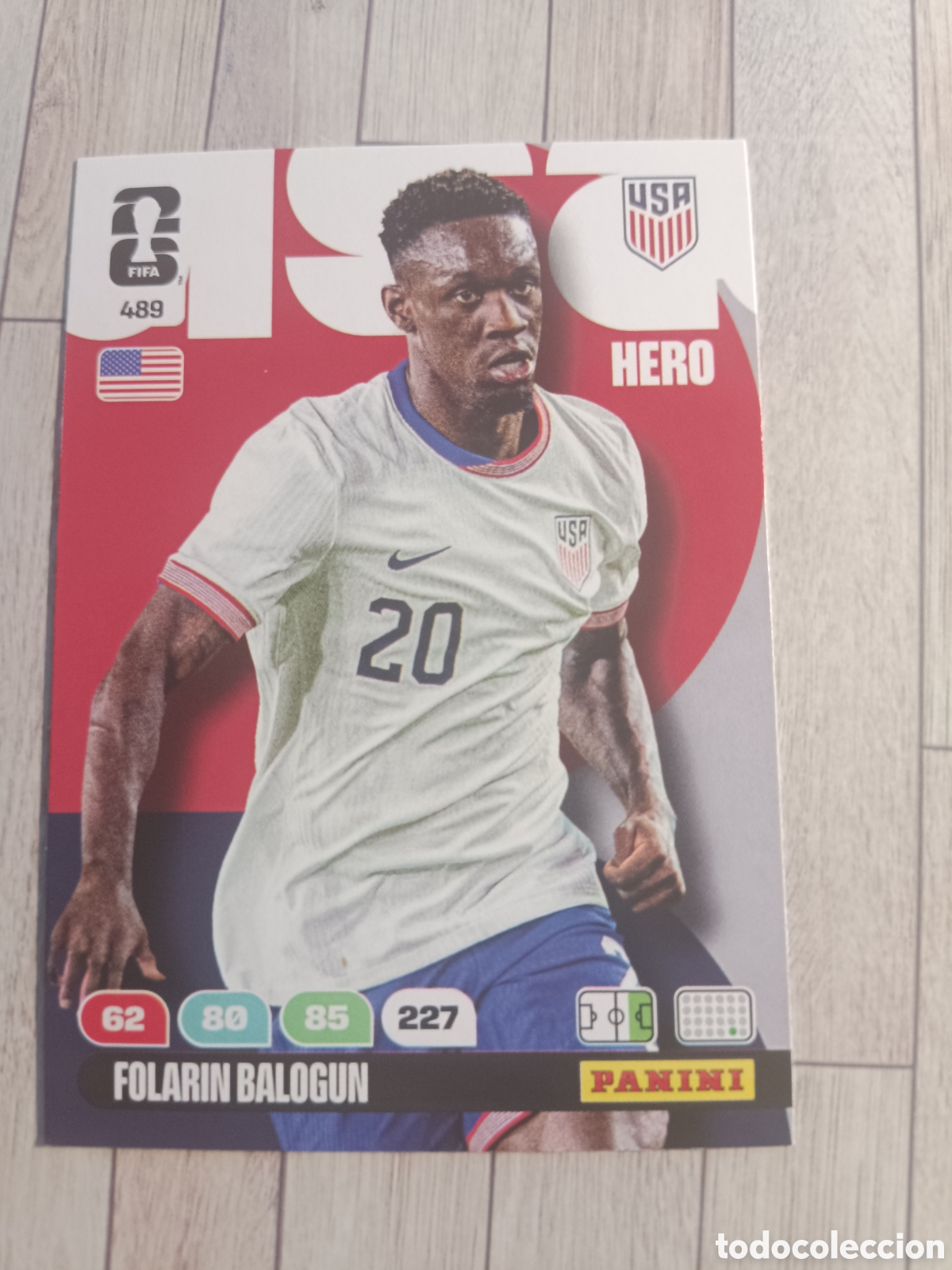 Cromos de f&uacute;tbol: 489 BALOGUN USA HERO ADRENALYN XL MUNDIAL FIFA WORLD CUP 2026 PANINI