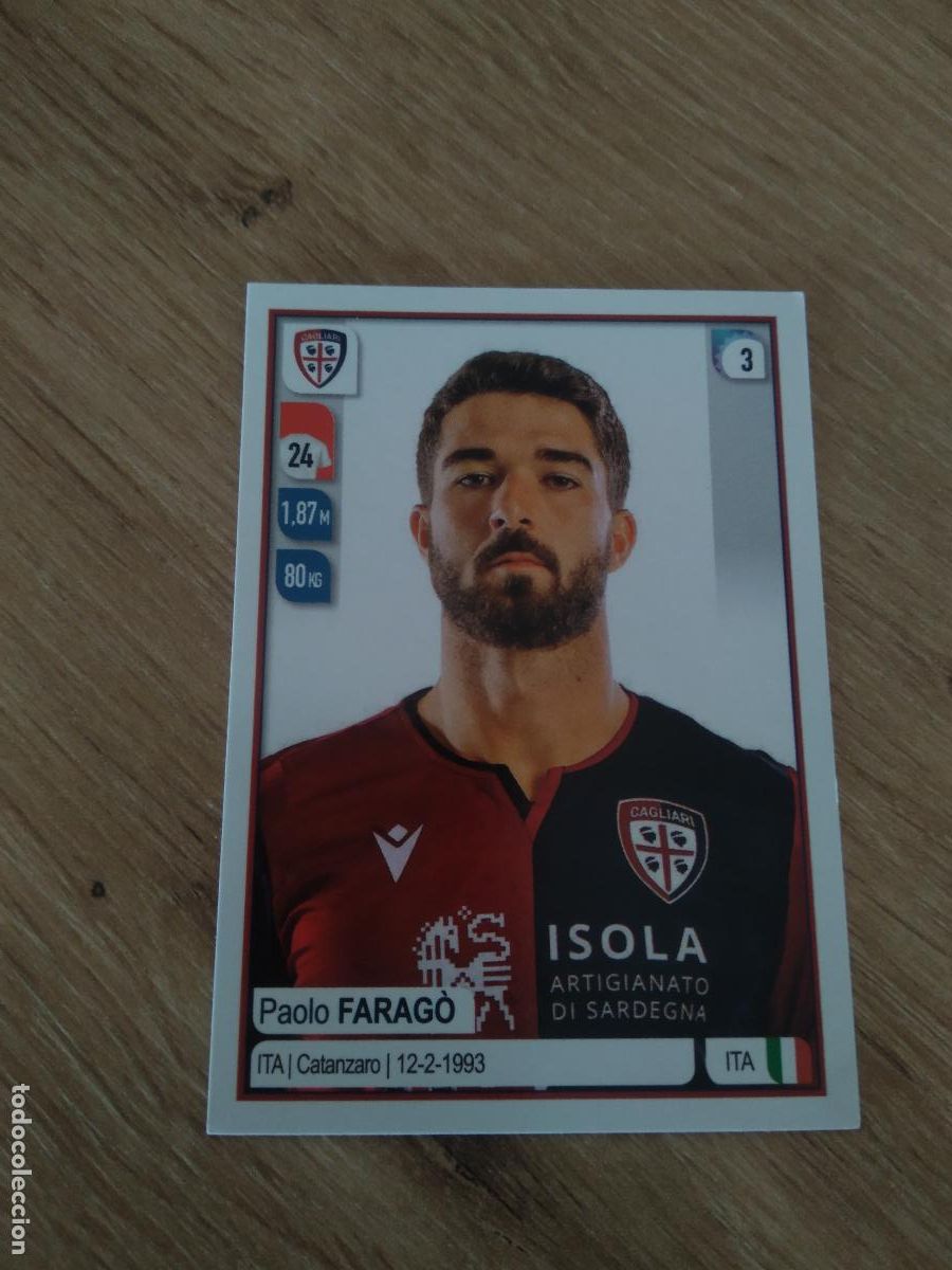 Figurine di Calcio: 102 PAOLO FARAGO CAGLIARI CROMO FUTBOL PANINI LIGA ITALIA 19-20 CALCIATORI 2019-2020