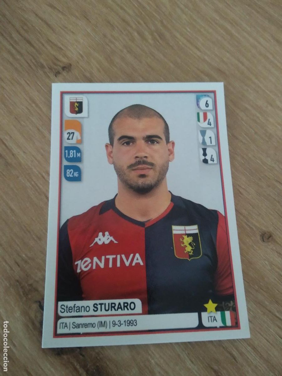 Cromos de F&uacute;tbol: 162 STEFANO STURARO GENOA CROMO FUTBOL PANINI LIGA ITALIA 19-20 CALCIATORI 2019-2020