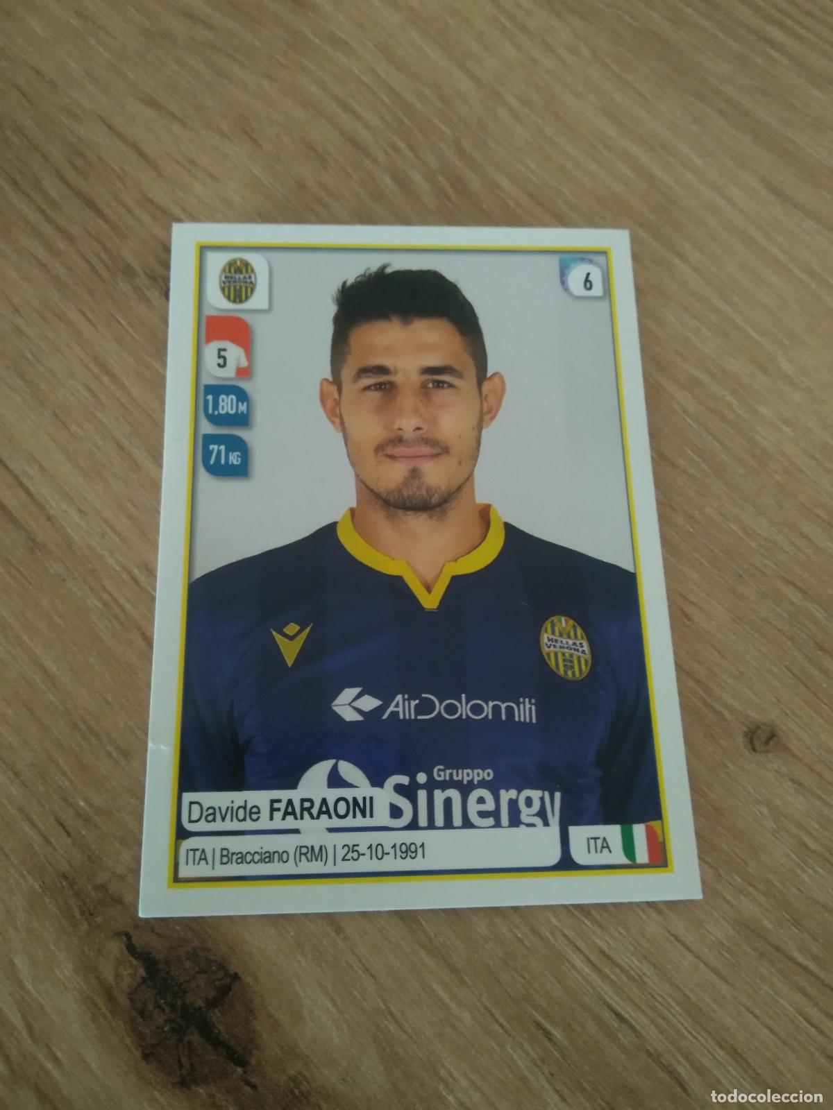 Cromos de F&uacute;tbol: 187 DAVIDE FARAONI HELLAS VERONA CROMO FUTBOL PANINI LIGA ITALIA 19-20 CALCIATORI 2019-2020