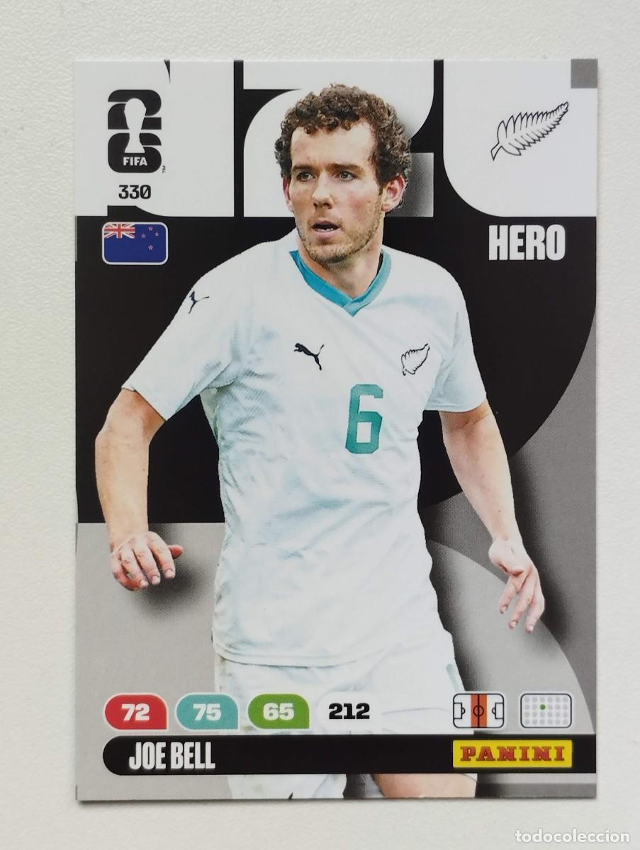 Cromos de F&uacute;tbol: CROMO CARD ADRENALYN MUNDIAL WORLD CUP 2026 HERO JOE BELL 330 NUEVA ZELANDA