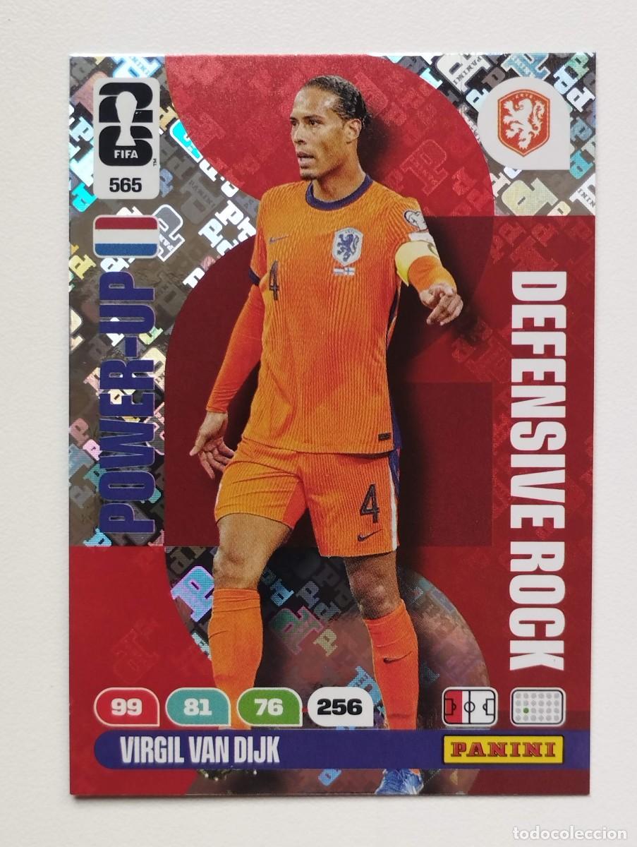 Cromos de F&uacute;tbol: CROMO CARD ADRENALYN MUNDIAL WORLD CUP 2026 DEFENSIVE ROCK 565 VIRGIL VAN DIJK PAISES BAJOS HOLANDA