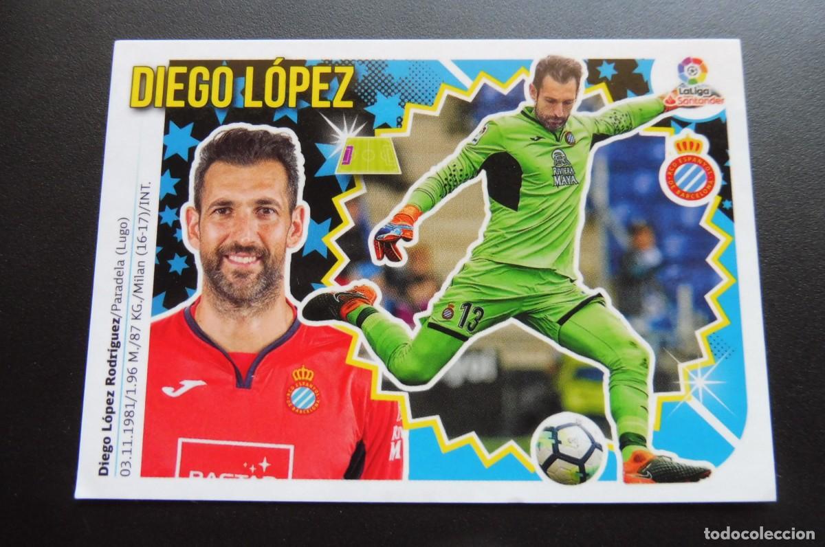 Cromos de F&uacute;tbol: CROMOS PANINI - LIGA SANTANDER 2018/19 ESTE - RCD. ESPANYOL - N&Uacute;M 1 - DIEGO L&Oacute;PEZ
